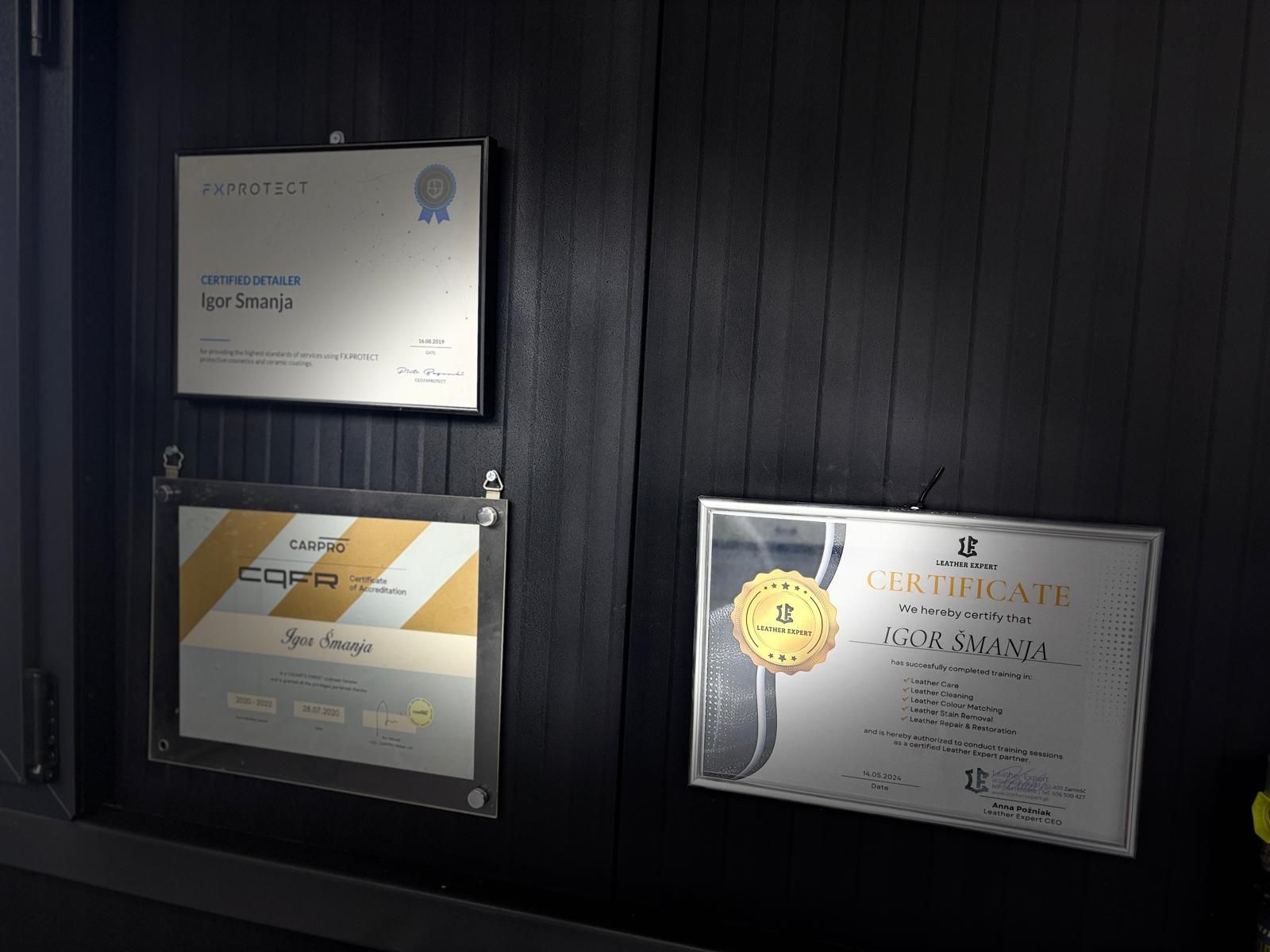 Certifikati sa obuka na zidu studija